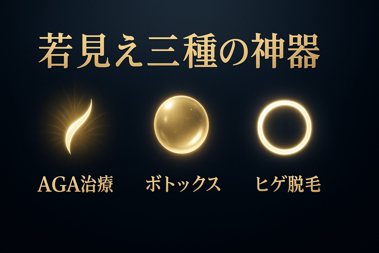 おじさん化を阻止する3種の神器