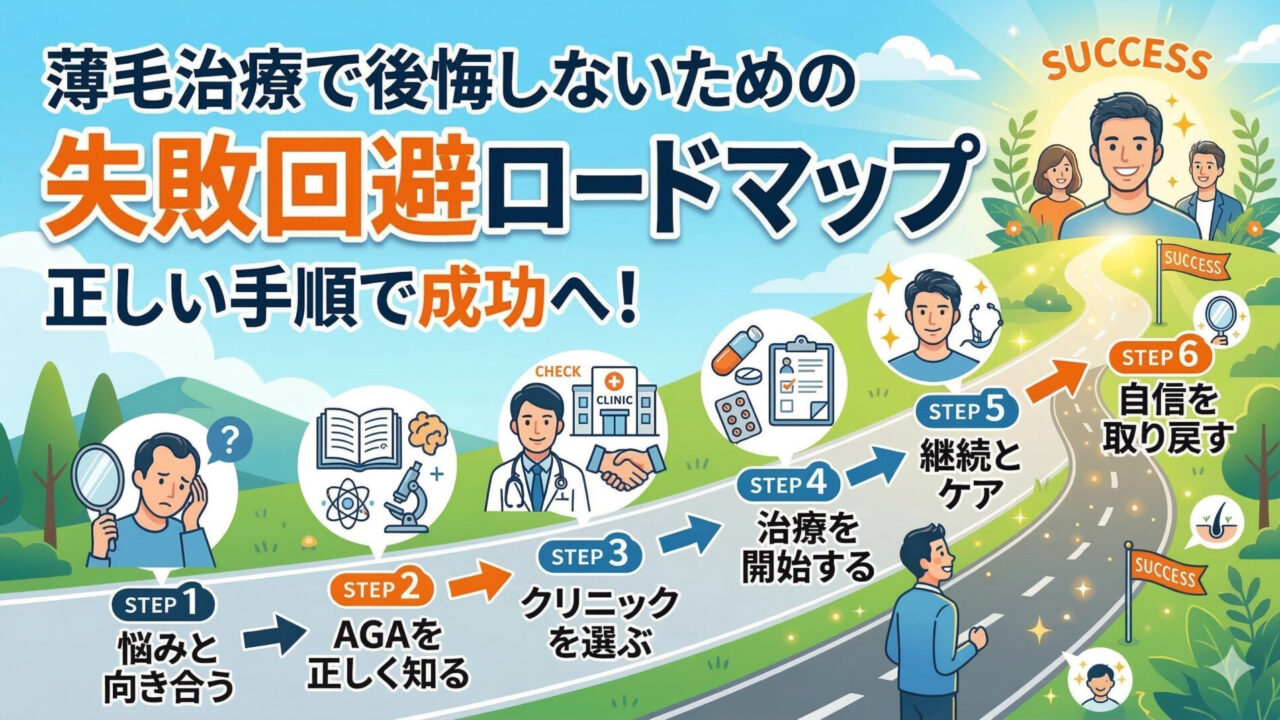 薄毛治療で後悔しないための失敗回避ロードマップ